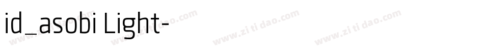 id_asobi Light字体转换